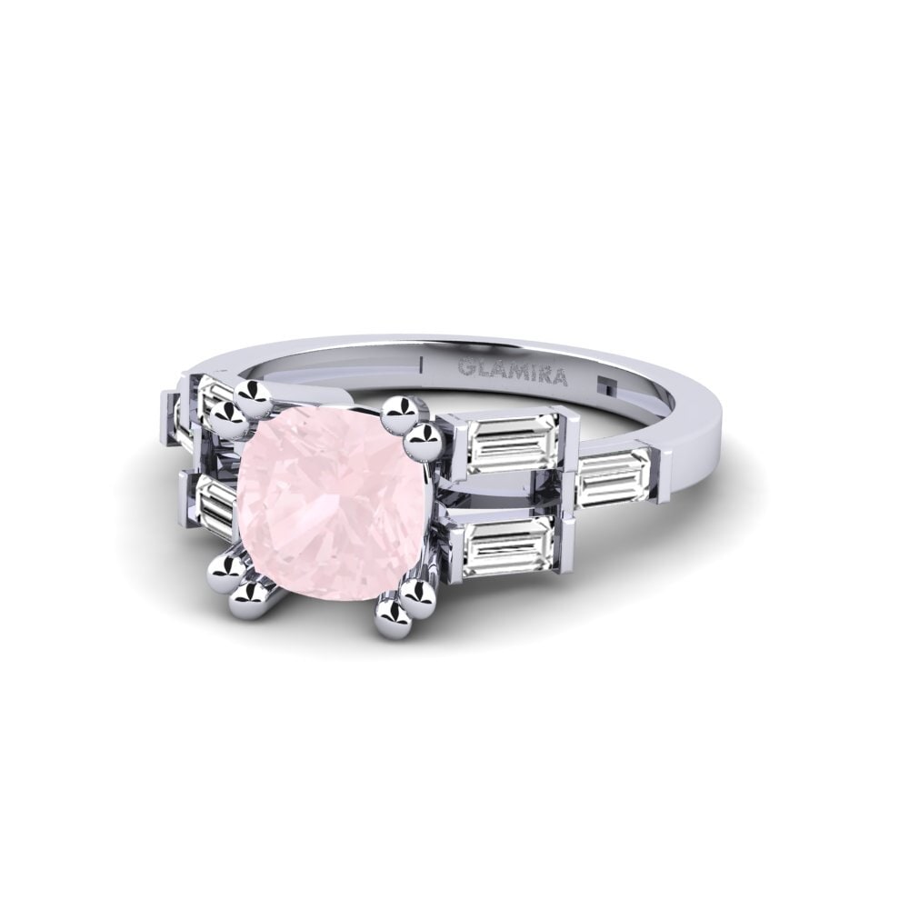 Rose Quartz Engagement Ring Castres
