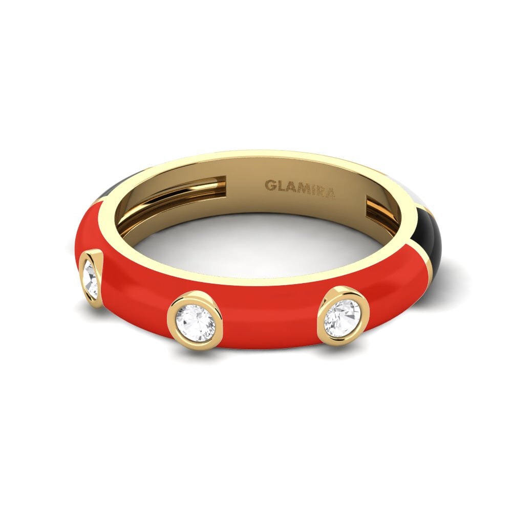 Ringe 3 & 5 Stones Weißer Saphir