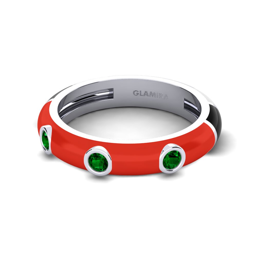 Grüner Zirkonia Ring Catena