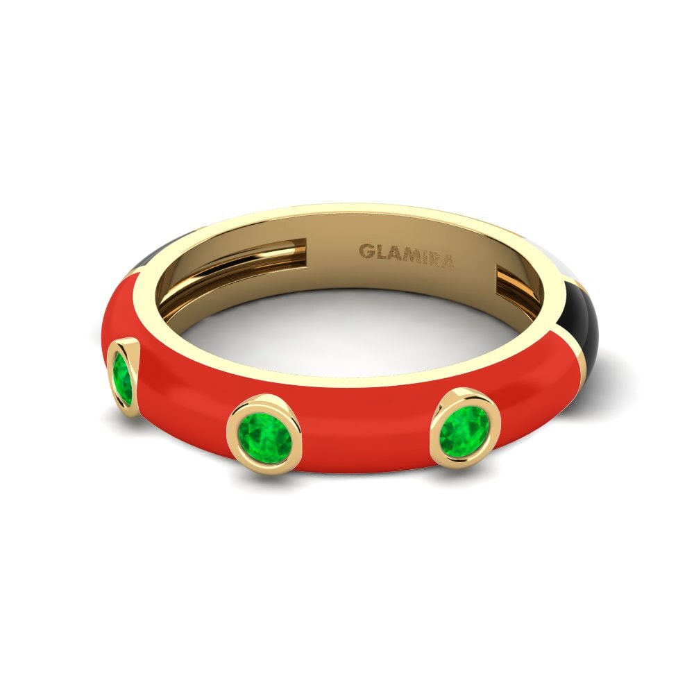 Ringe 3 & 5 Stones Smaragd