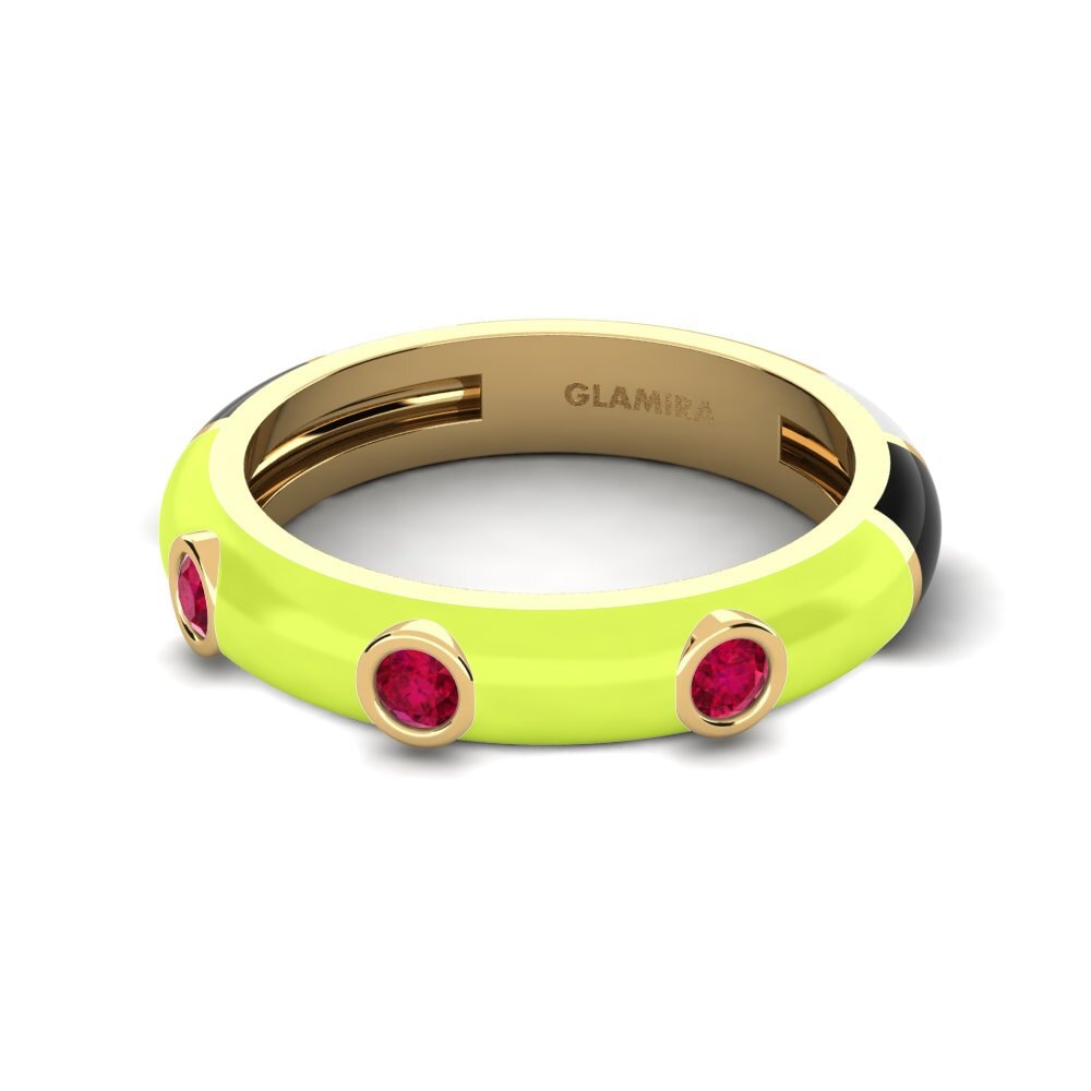 Ringe 3 & 5 Stones Rubin