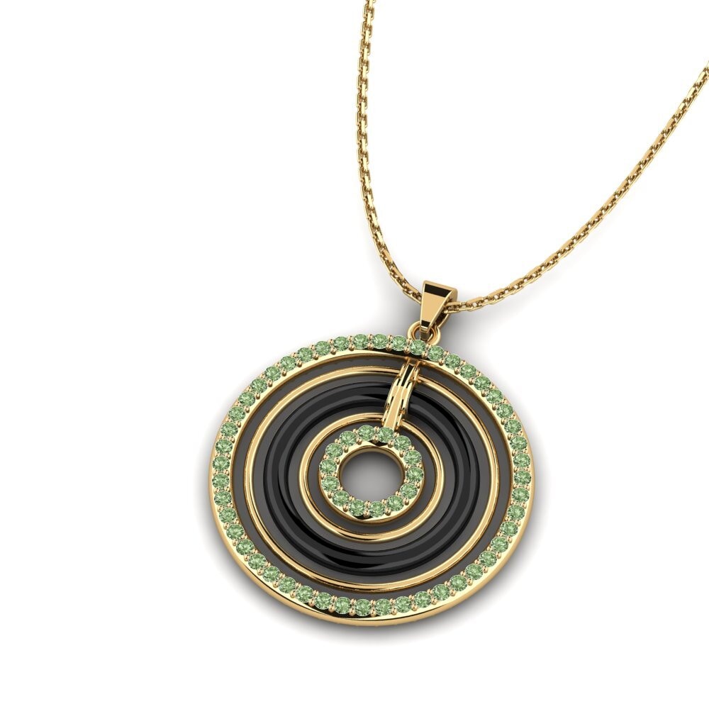 Diamante Verde Colgante de Mujer Cathern