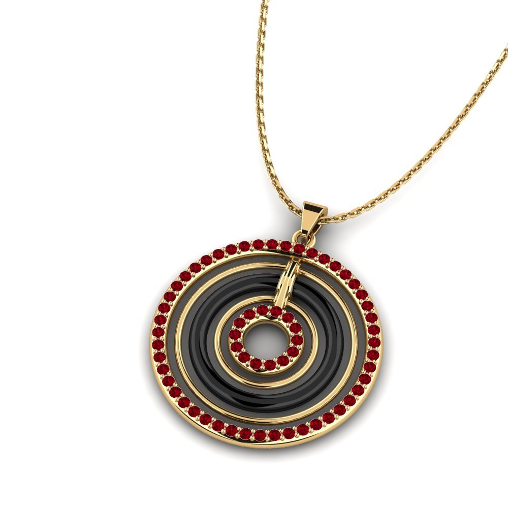 Circonita Roja Colgante de Mujer Cathern