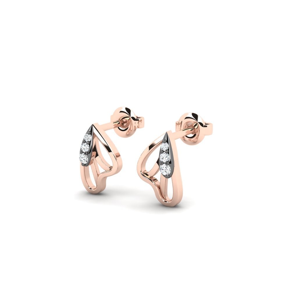 Zircone Boucle d'oreille femme Catopsilia