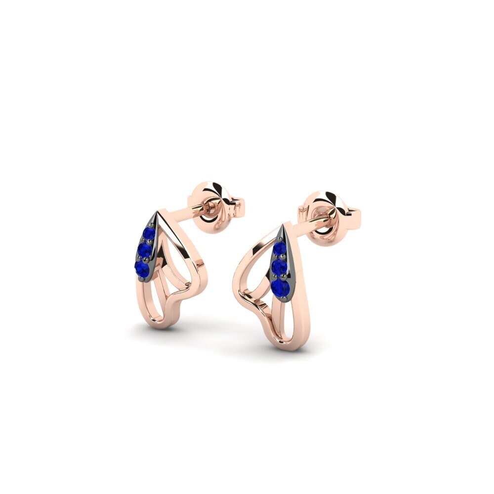 Saphir Boucle d'oreille femme Catopsilia