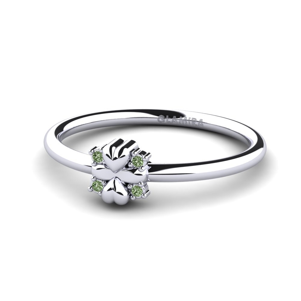 Diamante Verde Anillo Catosh