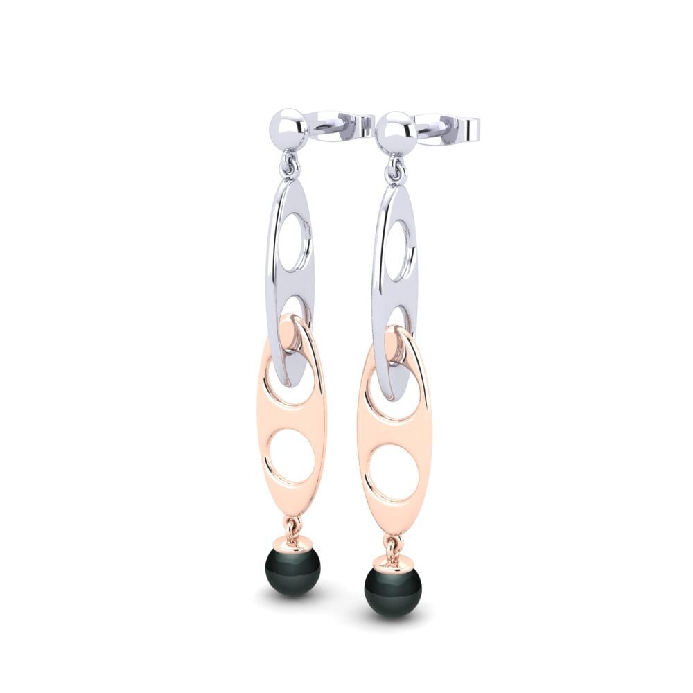 14ct Rose / White Gold Women's Earring Catturato