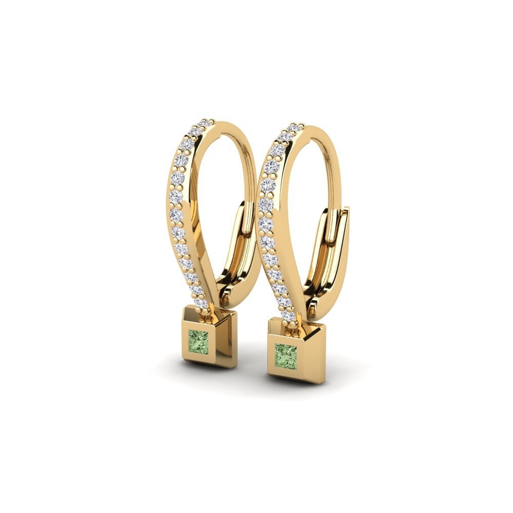 Grüner Diamant Damen ohrring Caturam