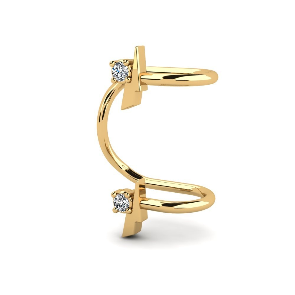 Oro Giallo 750 Orecchino da donna Caulome