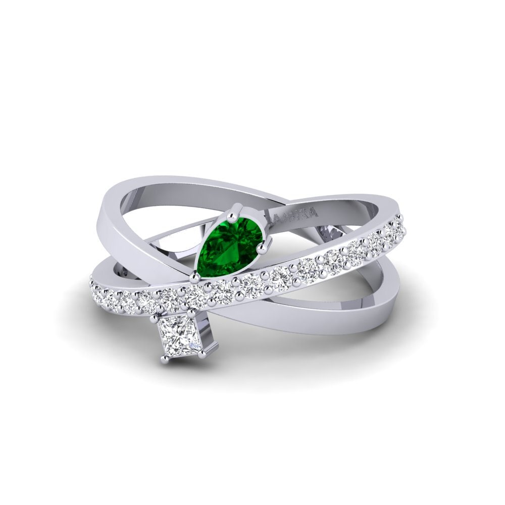 Zircônia Verde Anel Causses