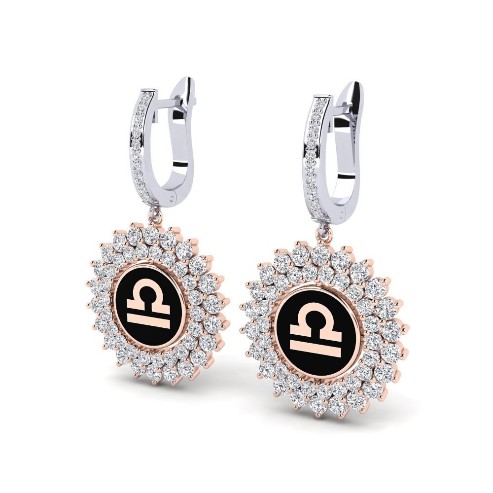 Lab Grown Diamond Women's Earring Cavaliers - Libra