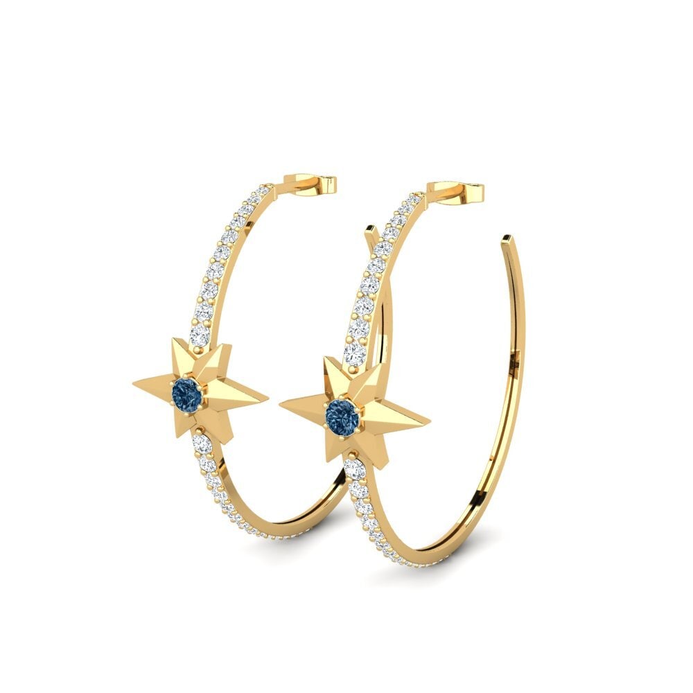 Blue Diamond Women's Earring Cebheid