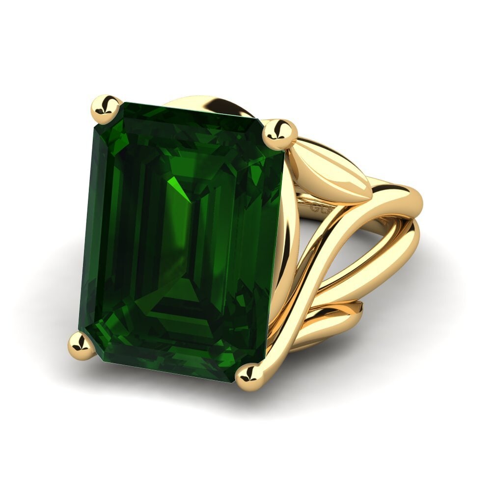 Turmalina verde Anillo Cecila