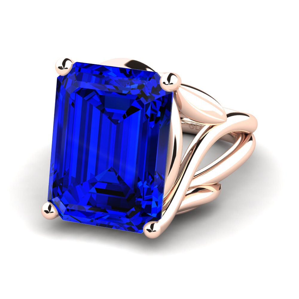 Saphir (im Labor gezüchtet) Ring Cecila