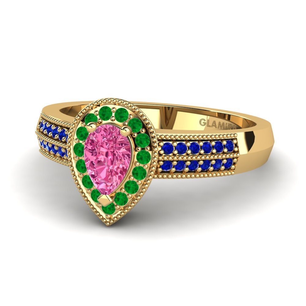 Pink Tourmaline Engagement Ring Cecilia
