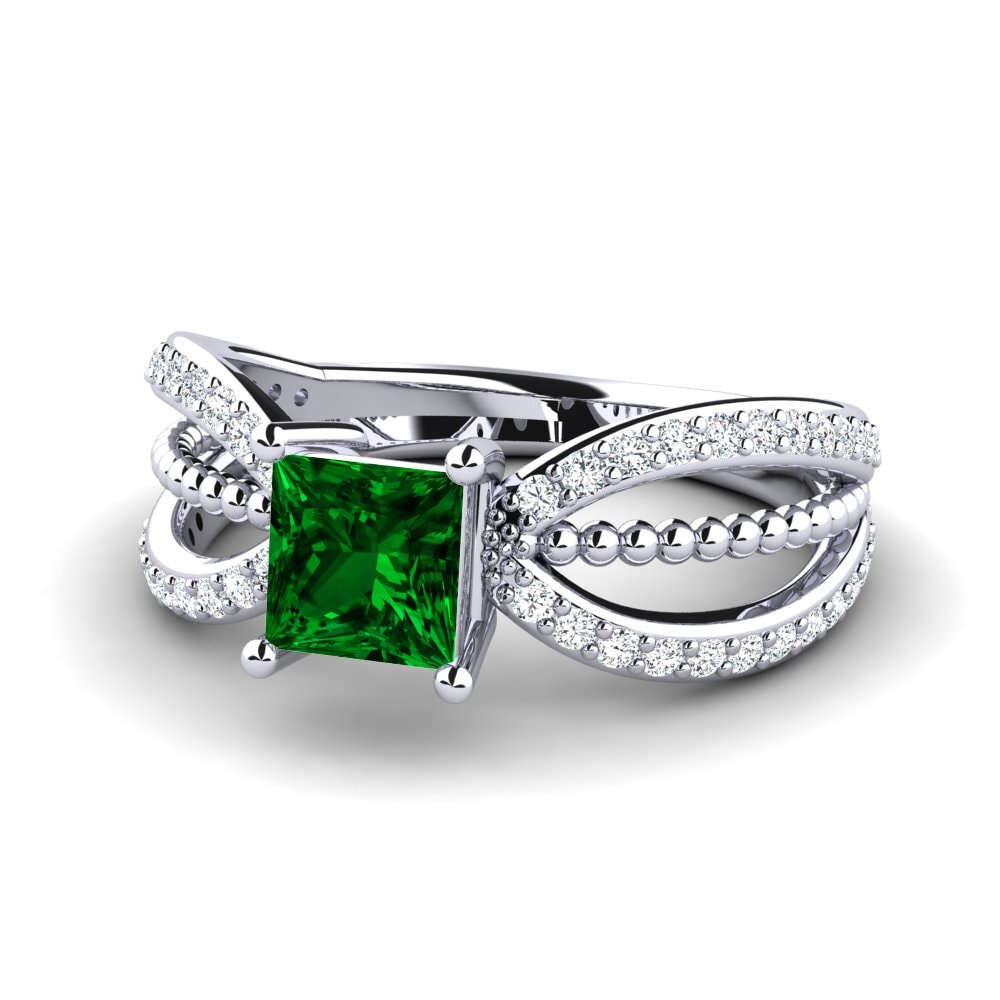Circonita Verde Anillo de Mujer Ceise