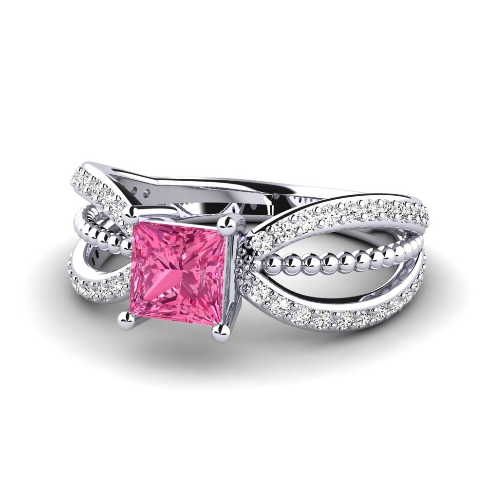 Turmalina rosa Anillo de Mujer Ceise
