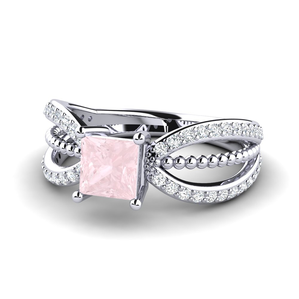 Rose Quartz Women's Ring Ceise