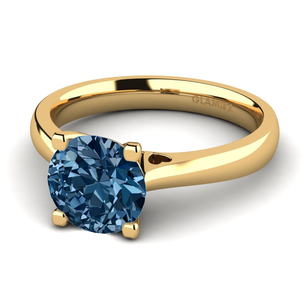 Blue Diamond Engagement Ring Céline 2.0 crt