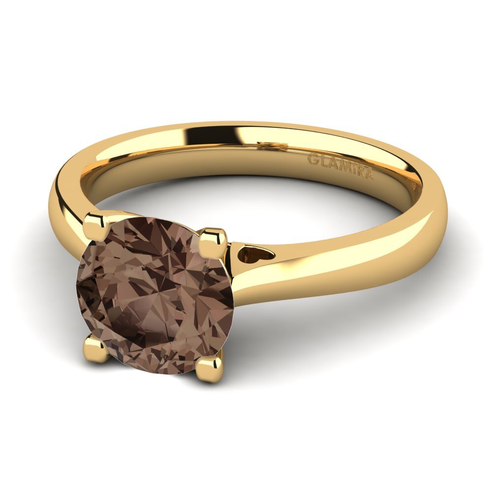 Smoky Quartz Engagement Ring Céline 2.0 crt