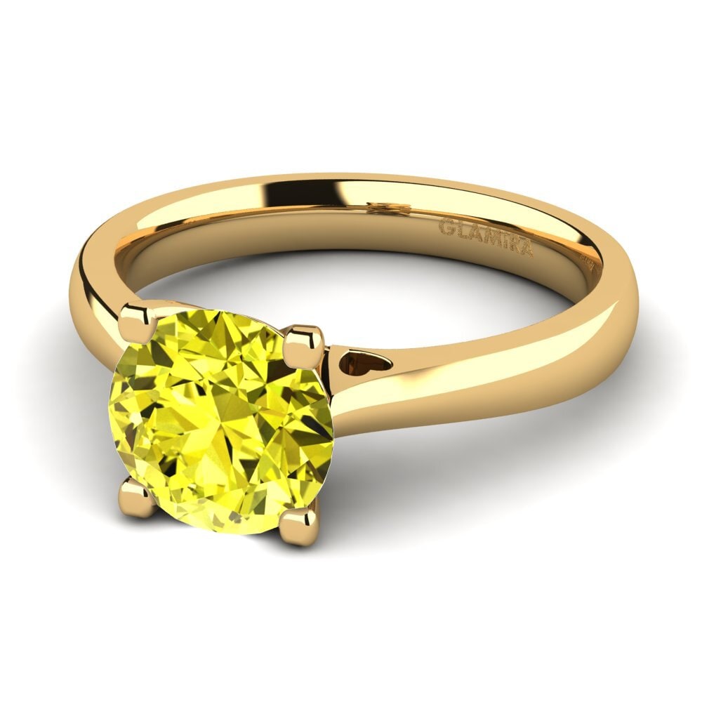 Yellow Diamond Engagement Ring Céline 2.0 crt