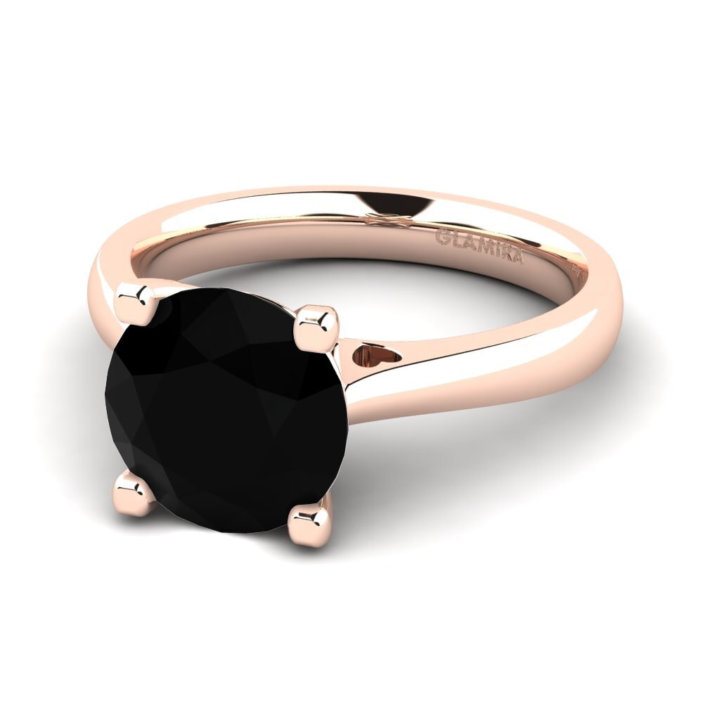 Black Sapphire Engagement Ring Céline 3.0 crt