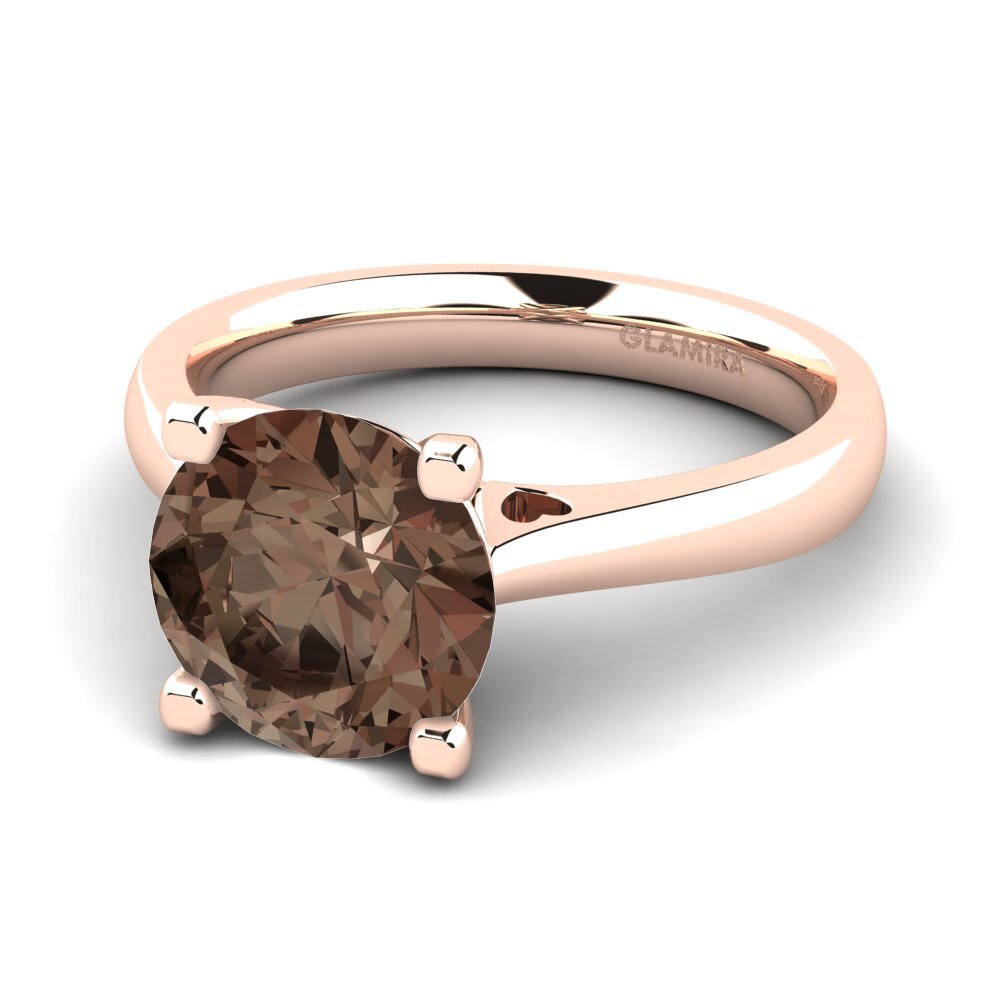 Smoky Quartz Engagement Ring Céline 3.0 crt