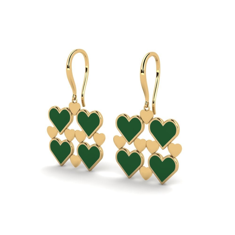 9k Oro Amarillo Pendientes Celtist