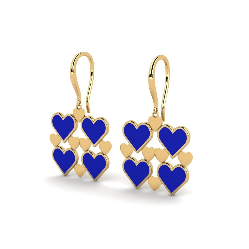 9k Oro Amarillo Pendientes Celtist