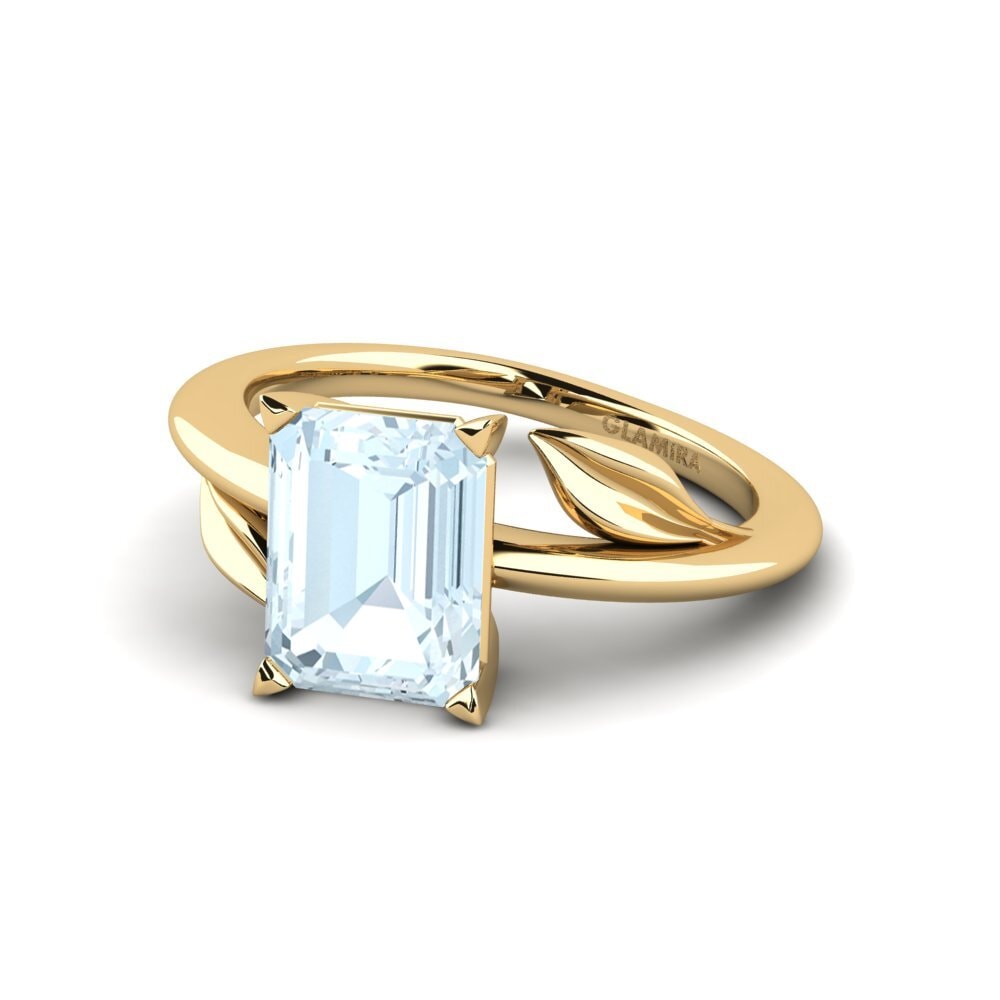 Aquamarine Engagement Ring Cemynds - Emerald