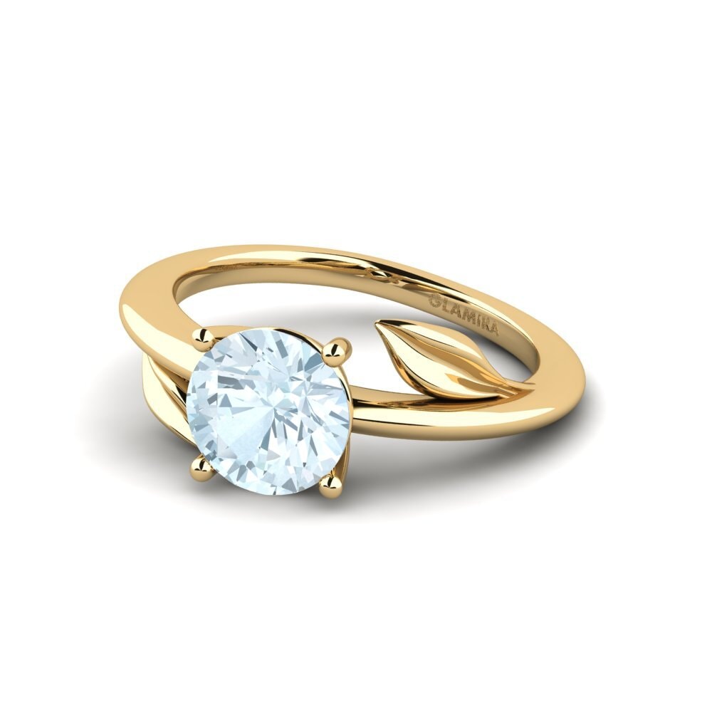 Aquamarine Engagement Ring Cemynds - Round