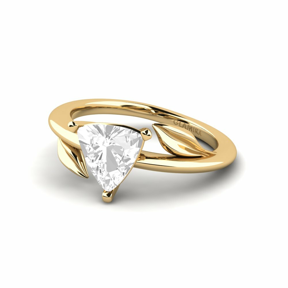 Topaze Blanche Bague de fiançailles Cemynds - Trillion