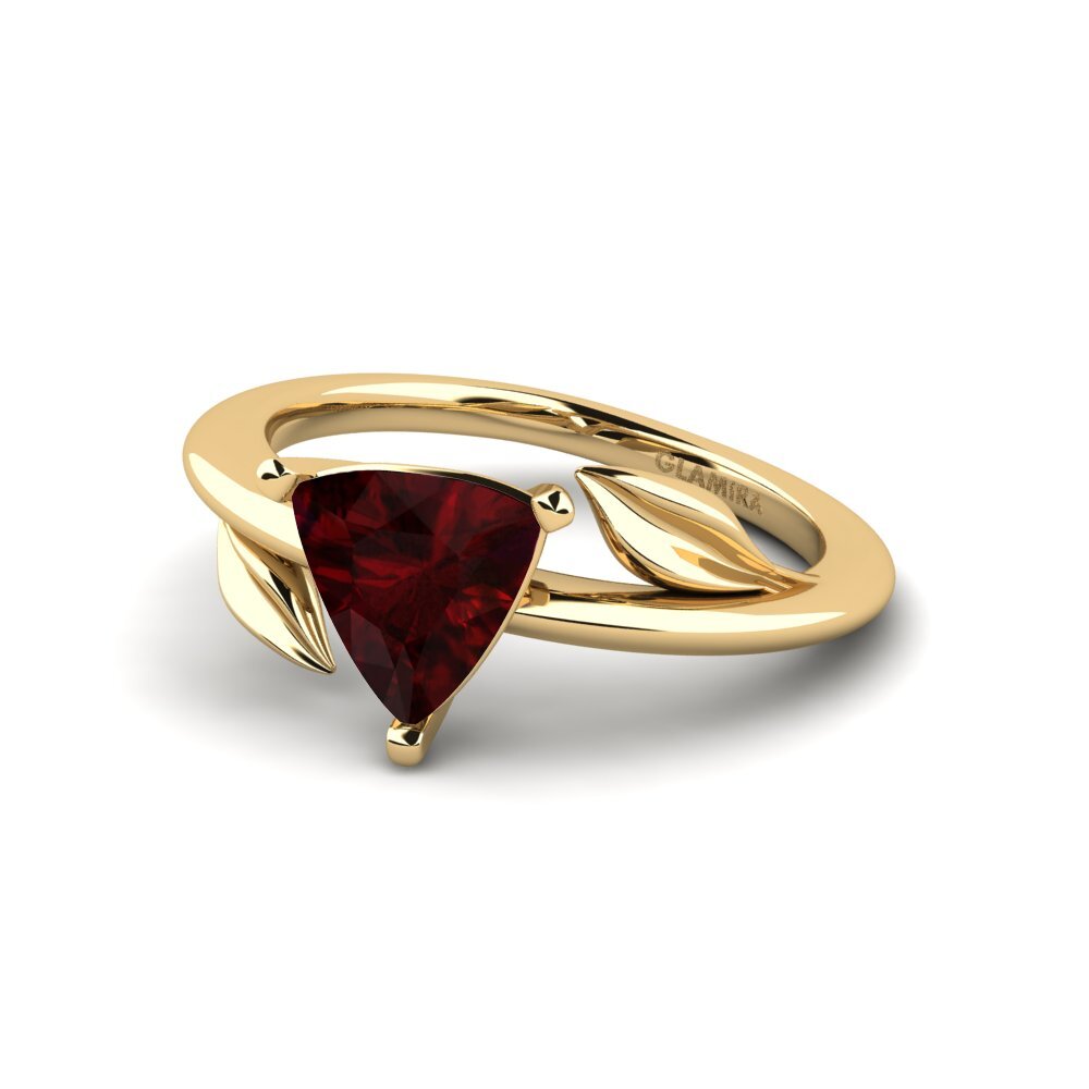 Trillion Garnet Engagement Ring Cemynds - Trillion
