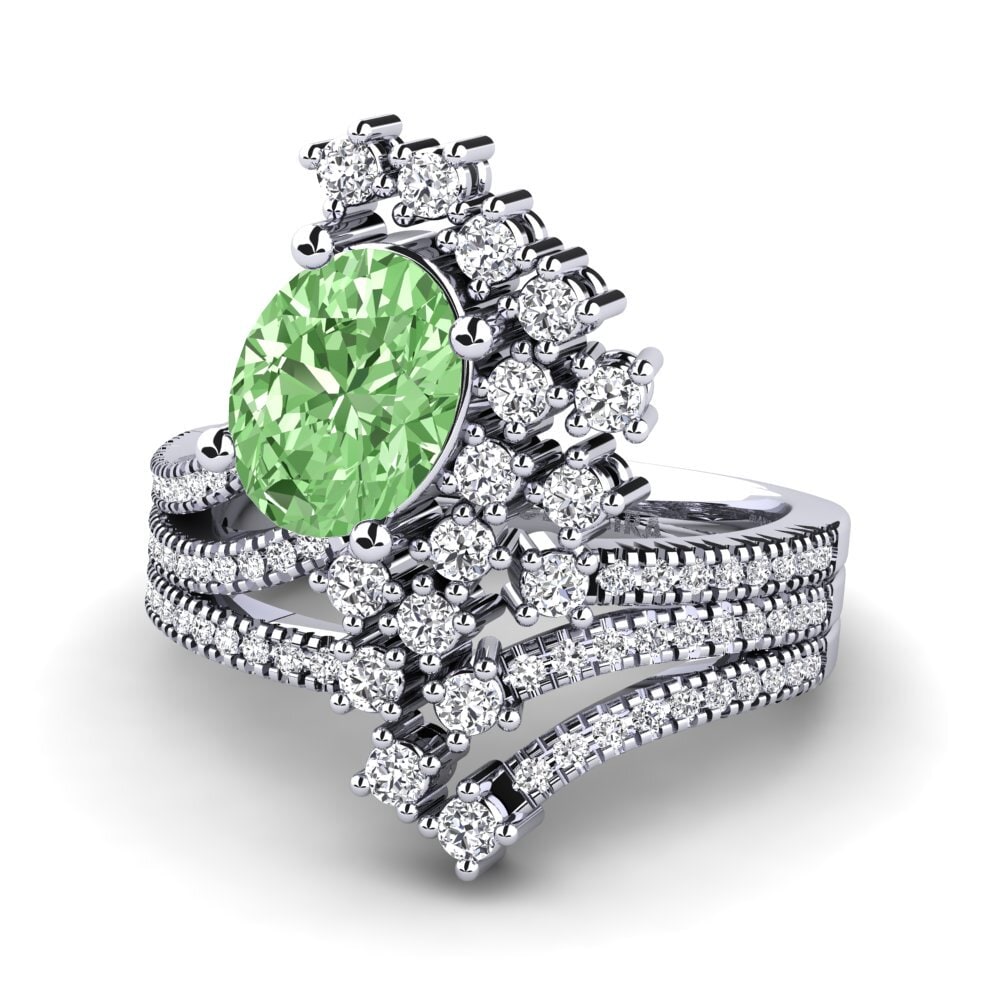 Diamante Verde Anel Cenedra