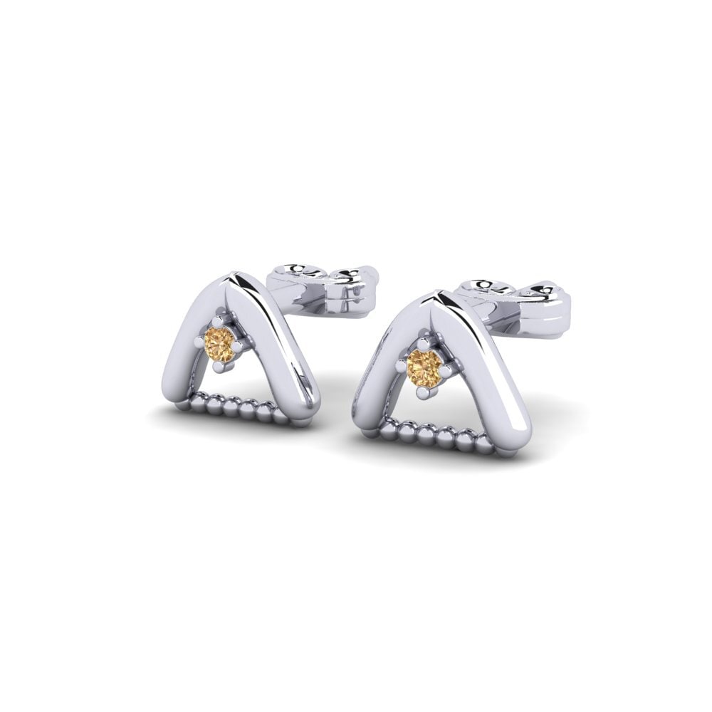 Diamant Brun Boucle d'oreille femme Ceplin