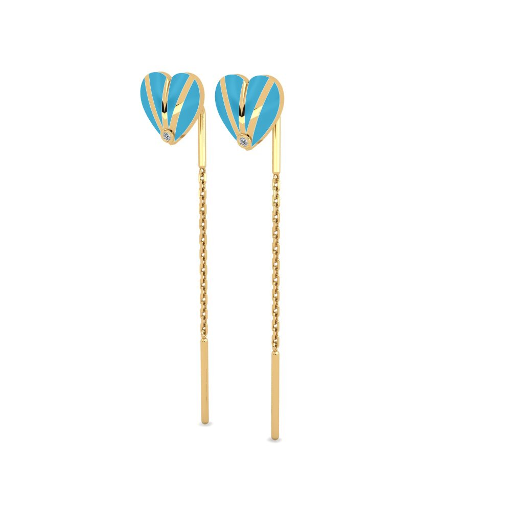 Zircone Orecchino da donna Cerulean