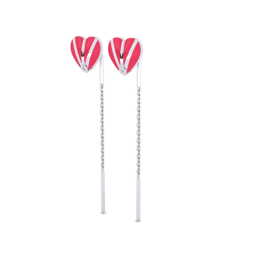Platino 950 Orecchino da donna Cerulean