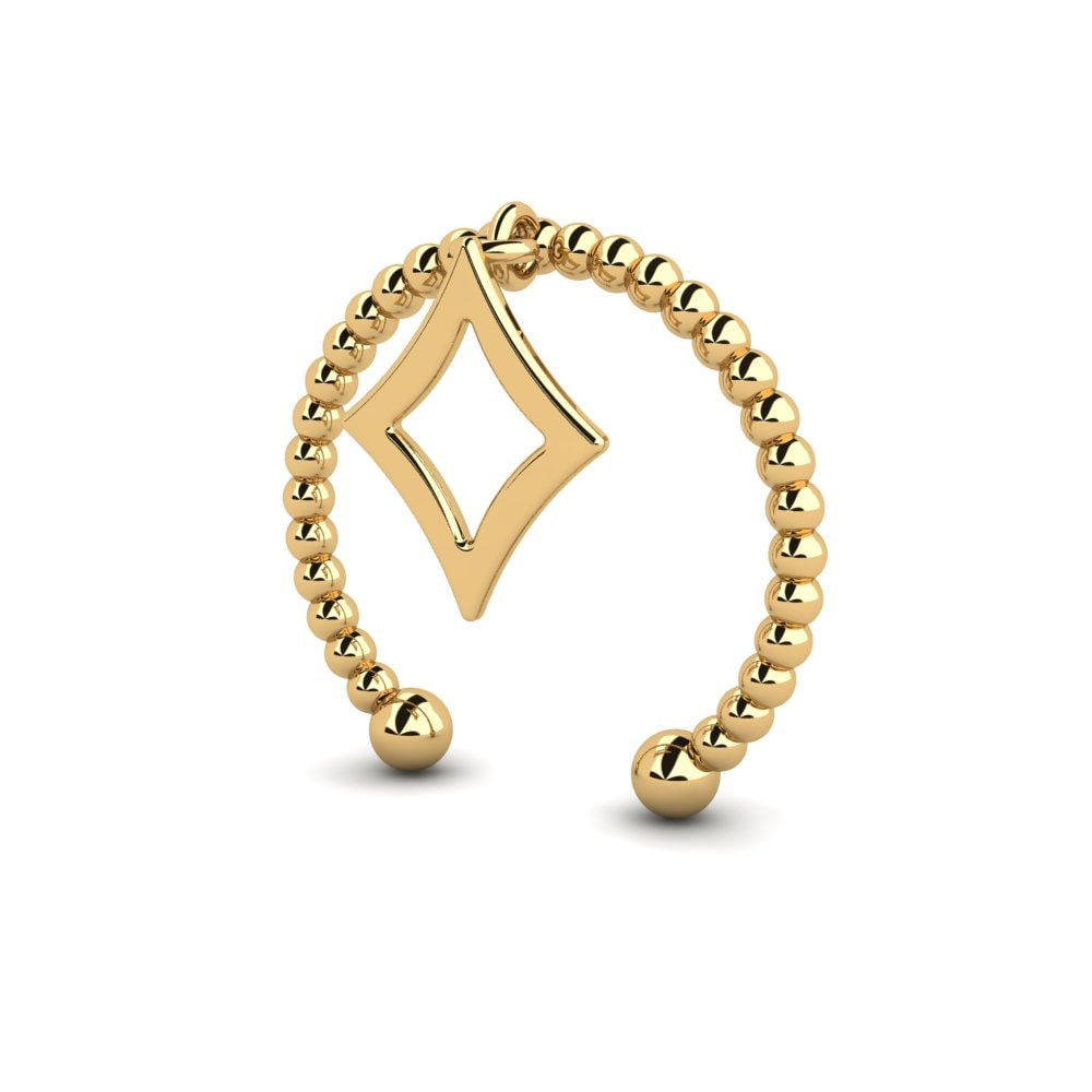 9k Oro Amarillo Pendientes Ceslana