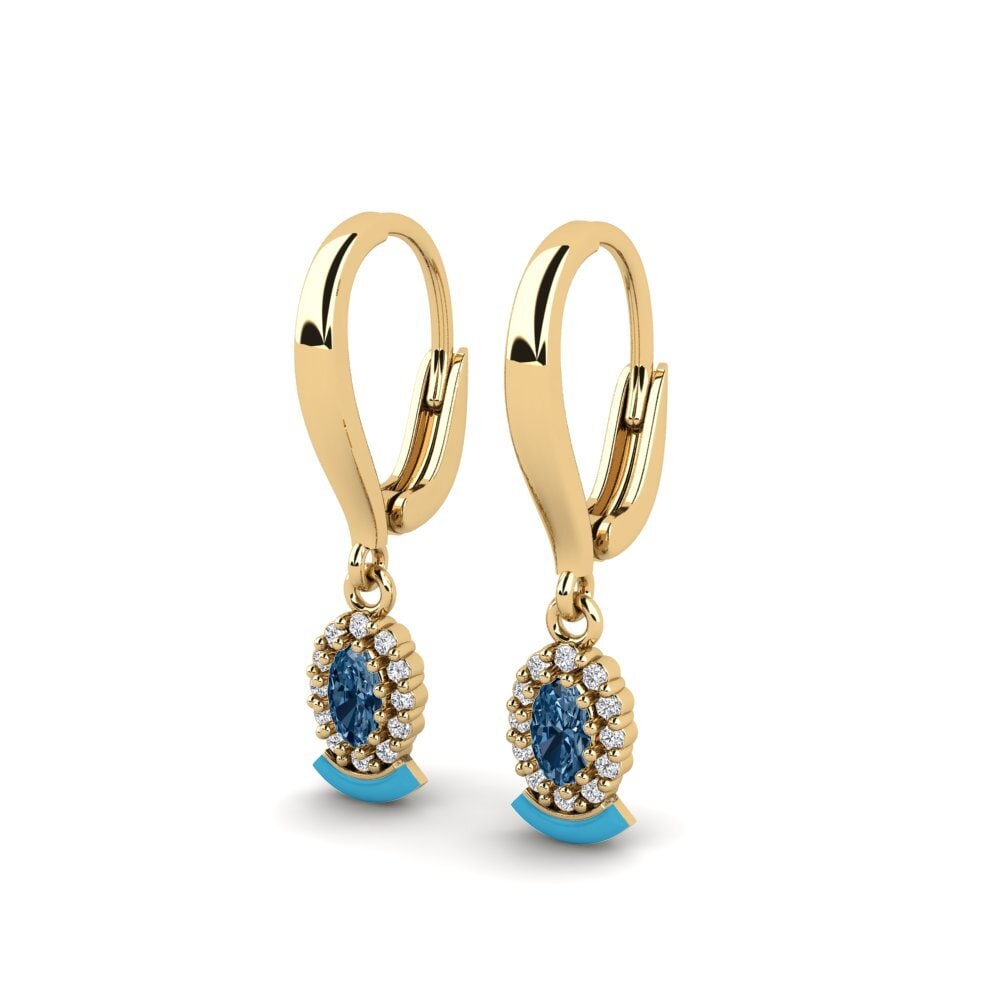 Diamante Azul Pendiente de mujer Cessnock