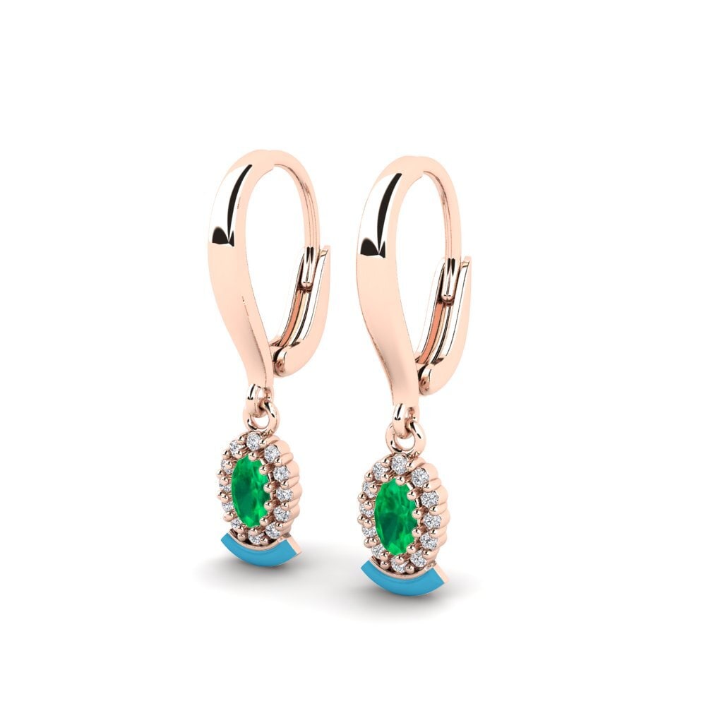 14k Oro Rosa Pendiente de mujer Cessnock
