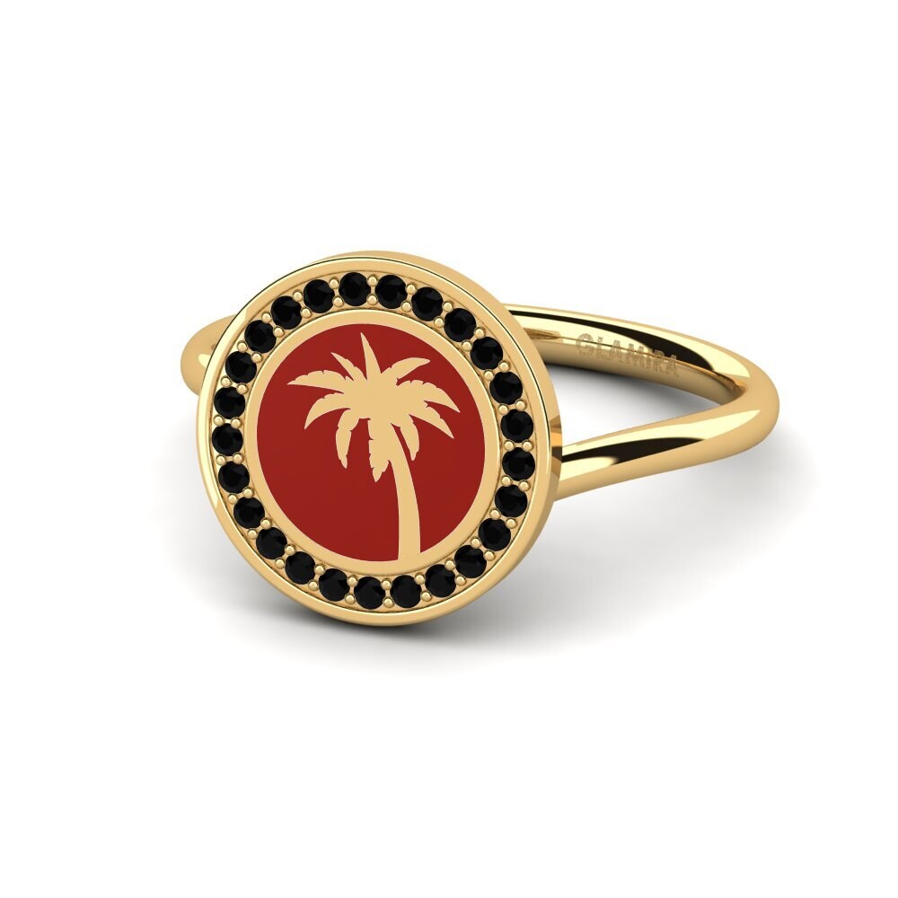 Zafiro negro Anillo Cetu
