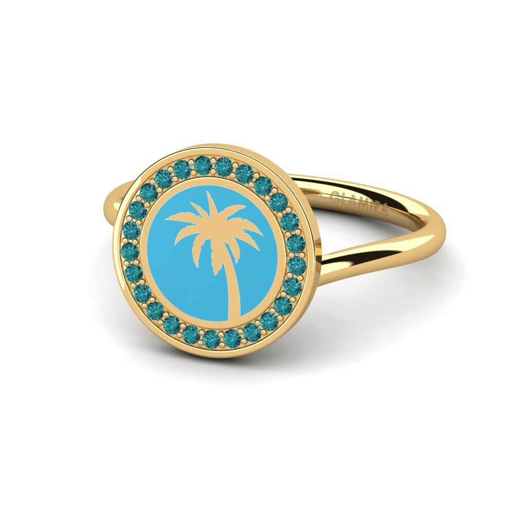 Blauer Diamant Ring Cetu
