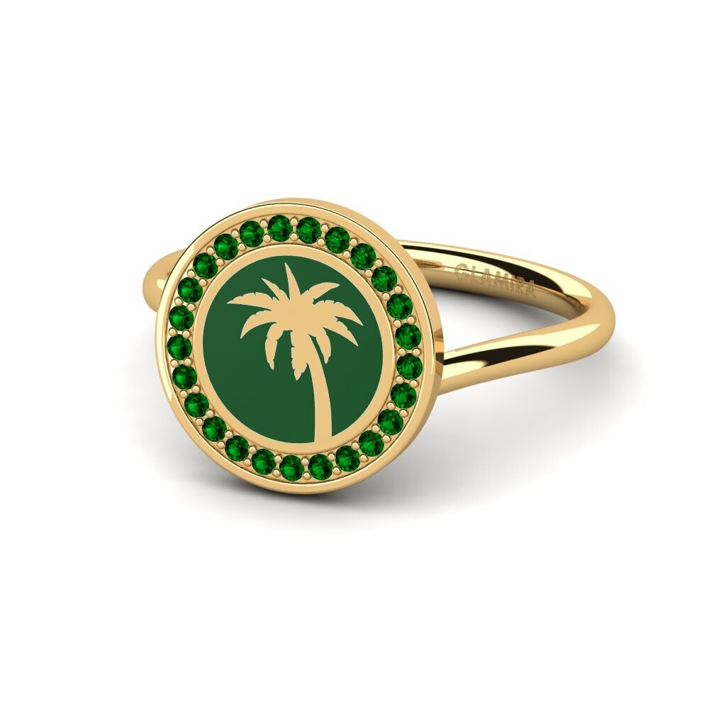 Zircone Verde Anello Cetu