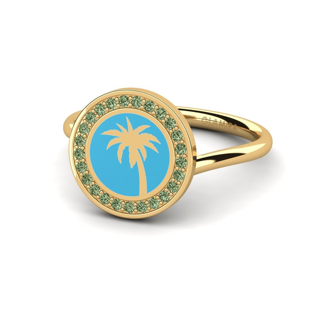 Grüner Diamant Ring Cetu