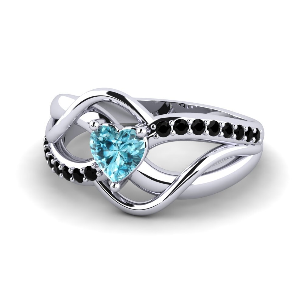 Blue Zircon Ring Cgani
