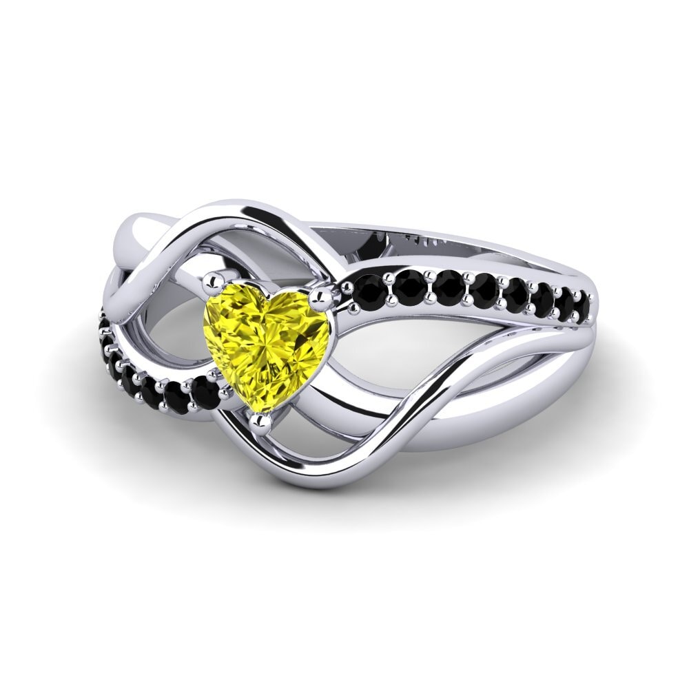 Diamante Giallo Anello Cgani