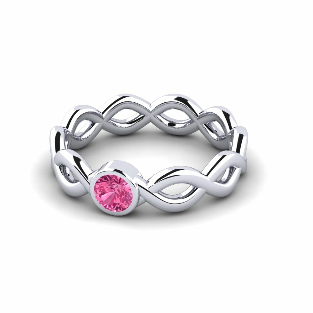 Turmalina rosa Anillo de Mujer Chaco