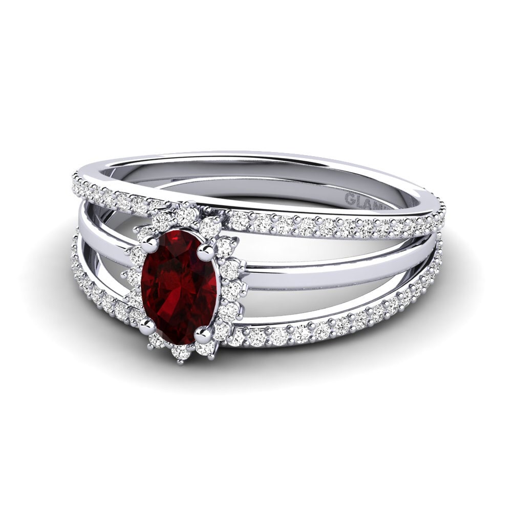 Granate Anillo de compromiso Chalker