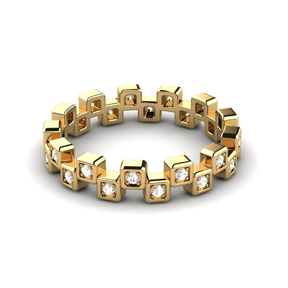 Weißer Saphir Ring Chanoine