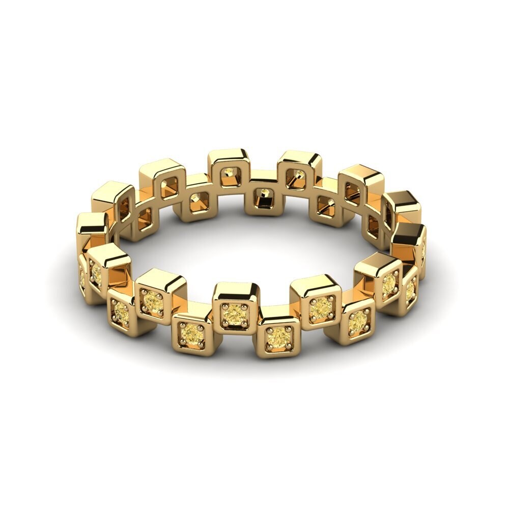 Diamant Jaune Bague Chanoine